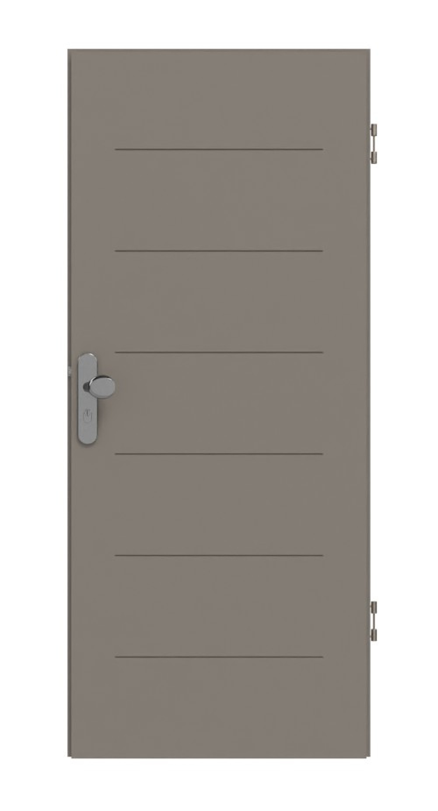 HÖRMANN Wohnungseingangstür Groove 11 Taupe RAL 7048 Lack DesignLine