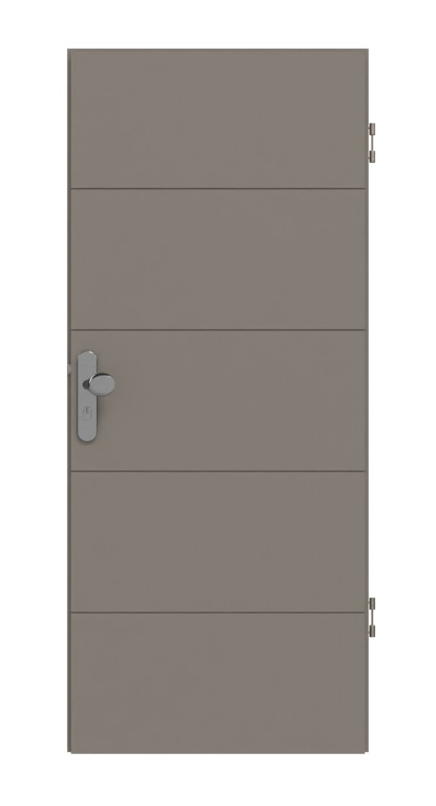 HÖRMANN Wohnungseingangstür Groove 15 Taupe RAL 7048 Lack DesignLine