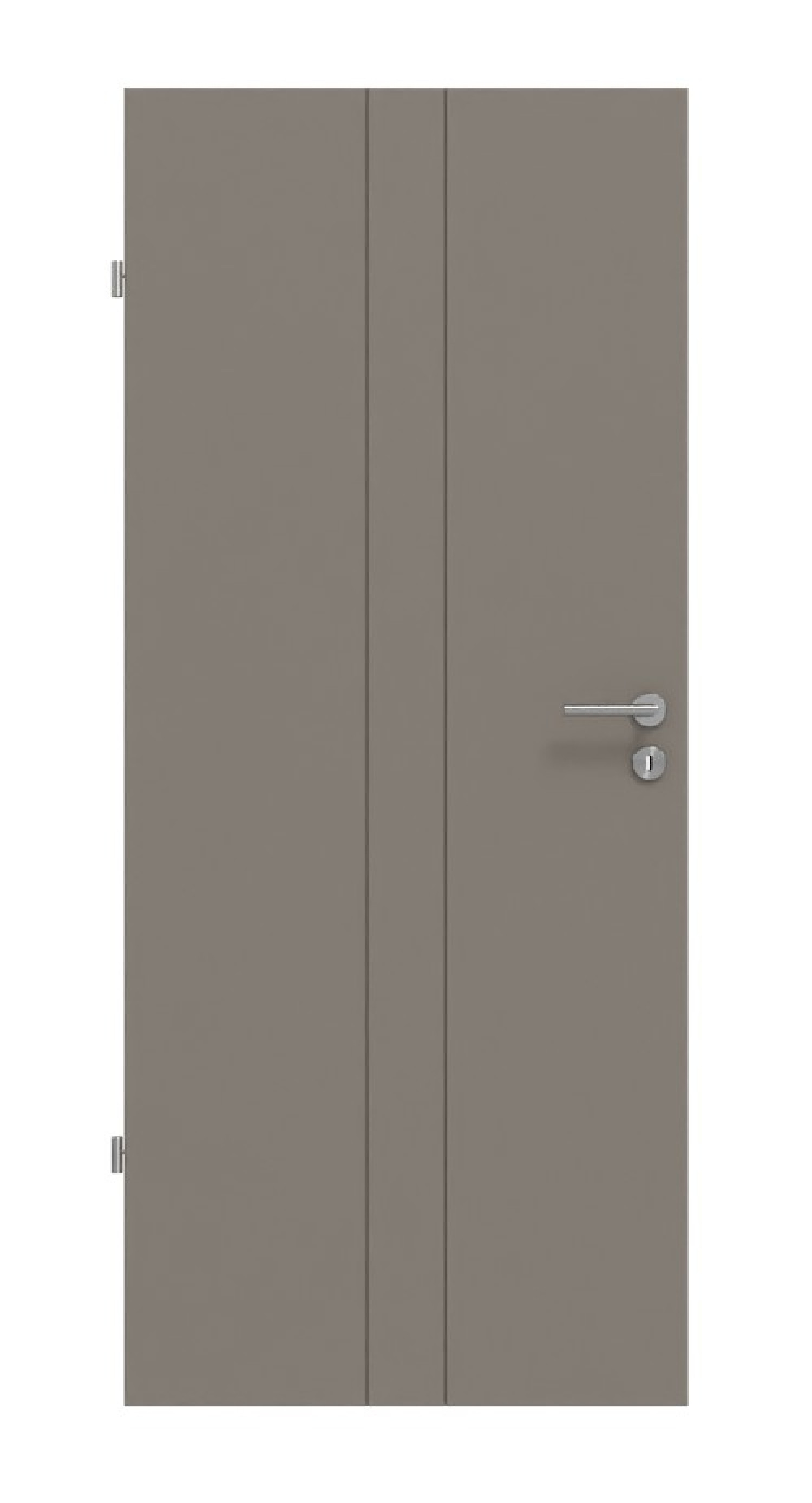 HÖRMANN Innentür Groove 23 Taupe RAL 7048 Lack DesignLine