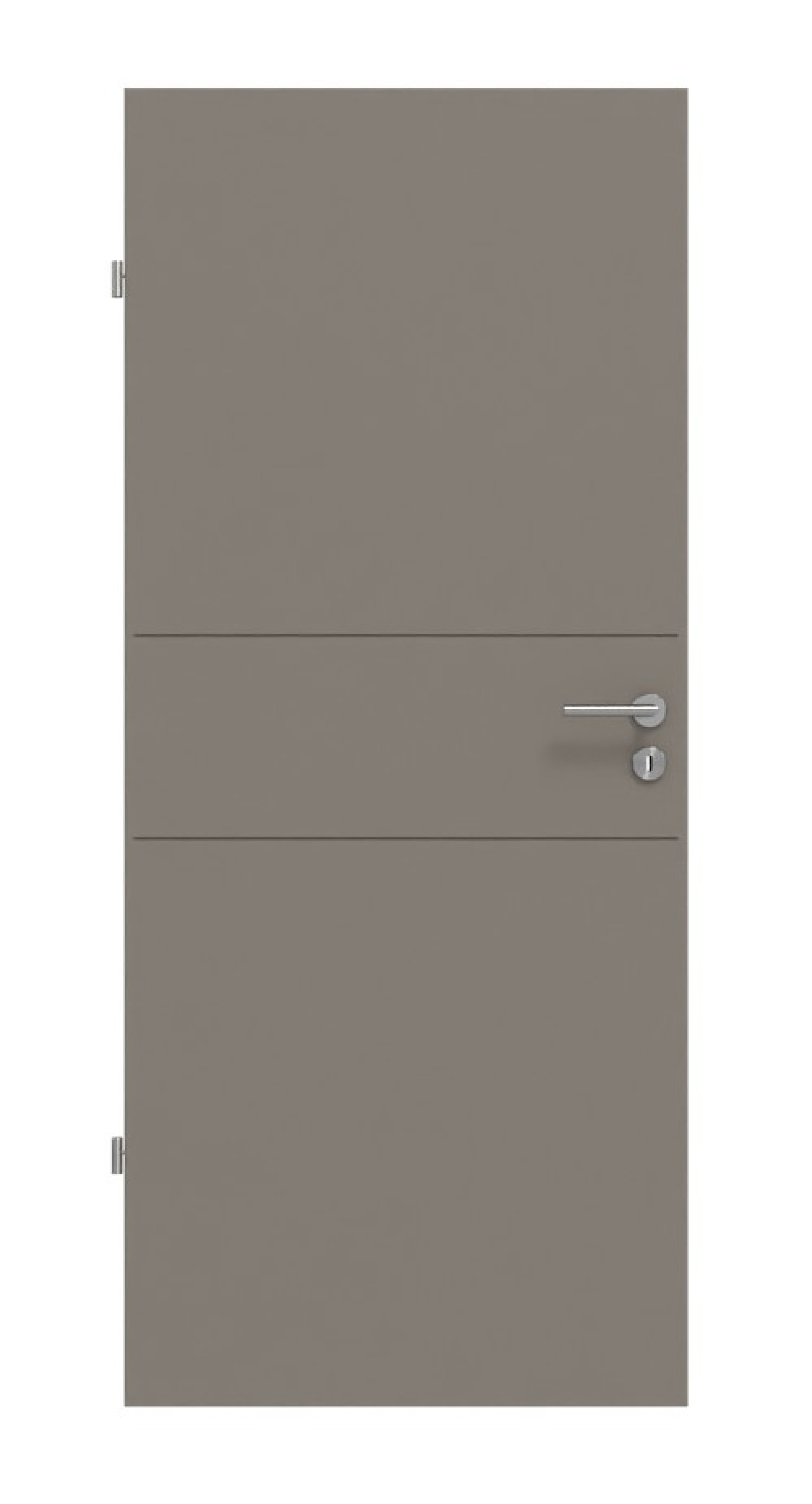 HÖRMANN Innentür Groove 29 Taupe RAL 7048 Lack DesignLine