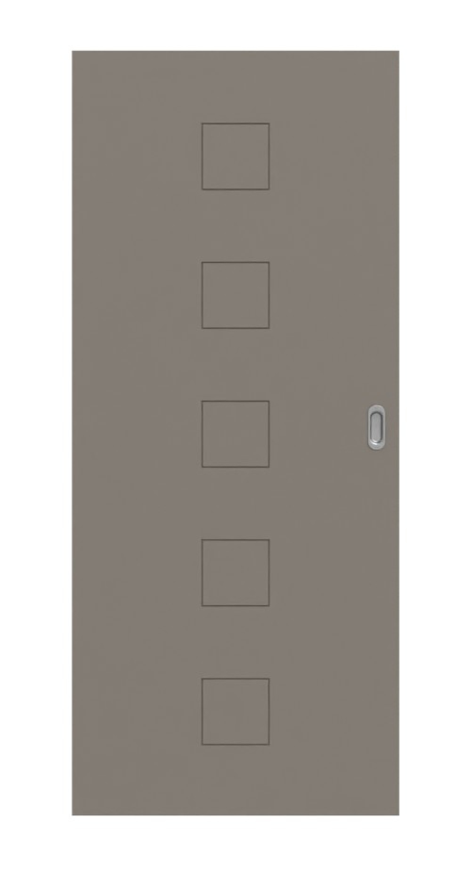 HÖRMANN Schiebetür Groove 19 Taupe RAL 7048 Lack DesignLine