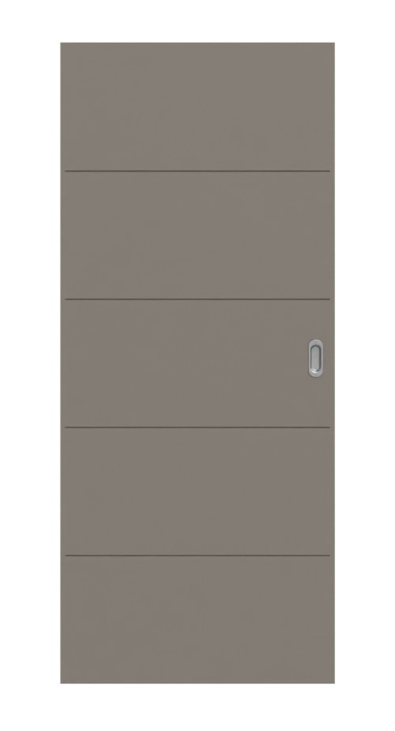 HÖRMANN Schiebetür Groove 27 Taupe RAL 7048 Lack DesignLine