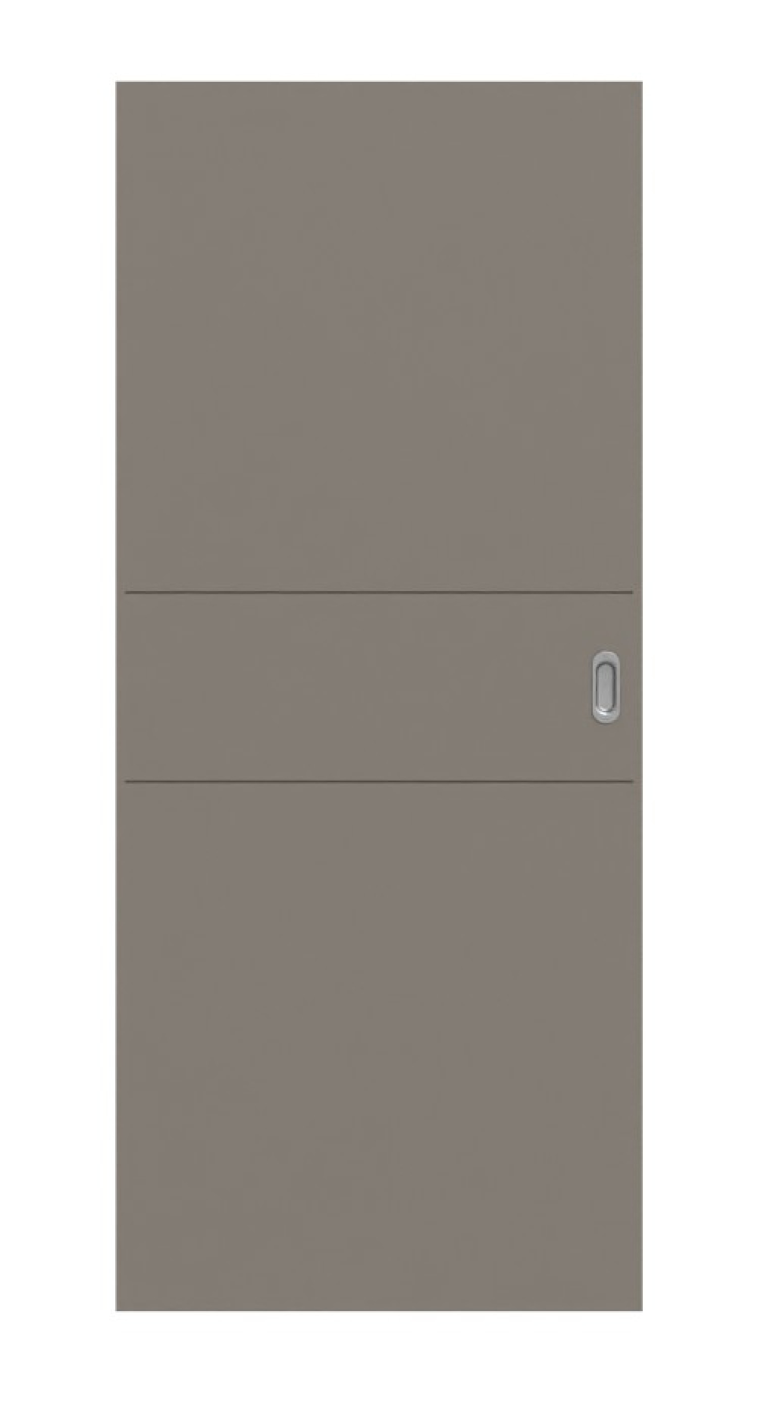 HÖRMANN Schiebetür Groove 29 Taupe RAL 7048 Lack DesignLine