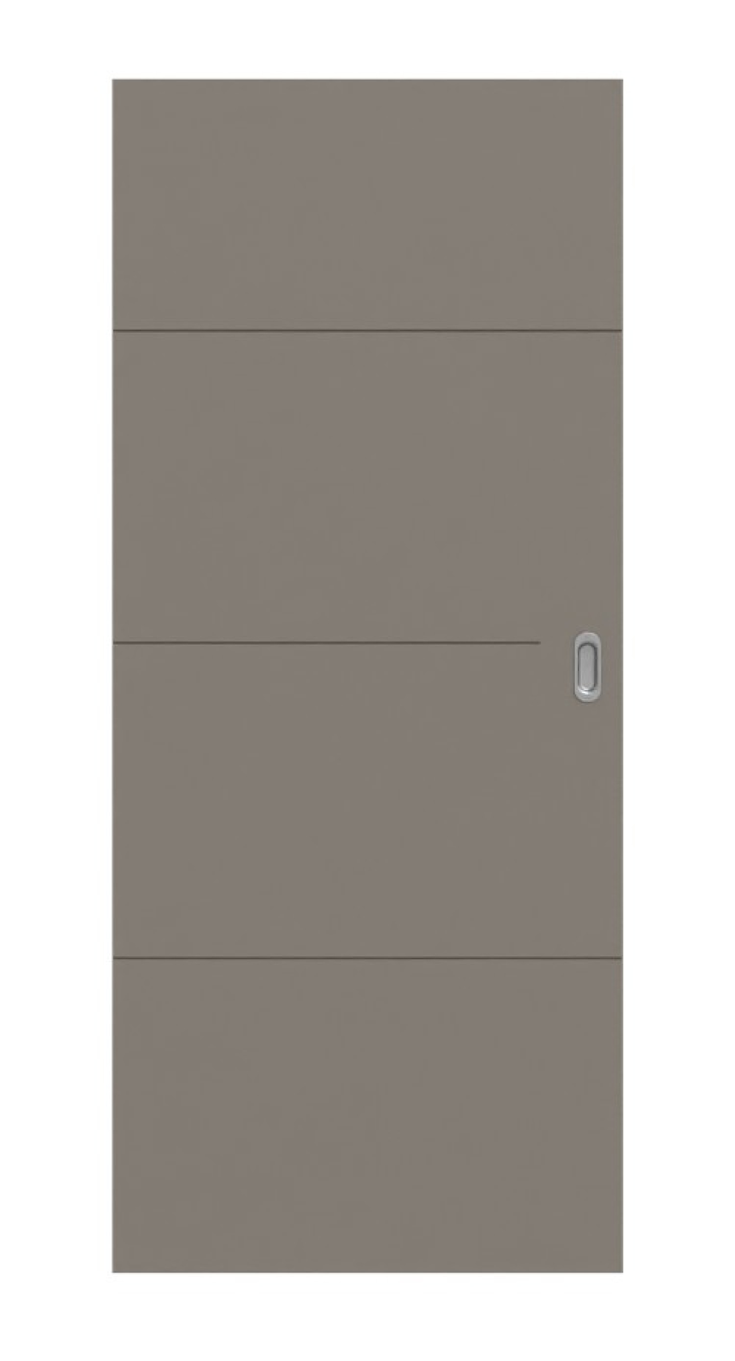 HÖRMANN Schiebetür Groove 34 Taupe RAL 7048 Lack DesignLine