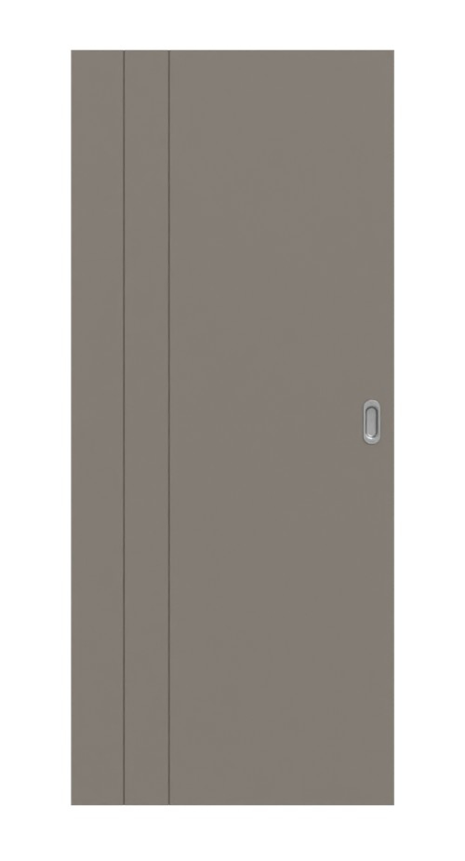 HÖRMANN Schiebetür Groove 39 Taupe RAL 7048 Lack DesignLine