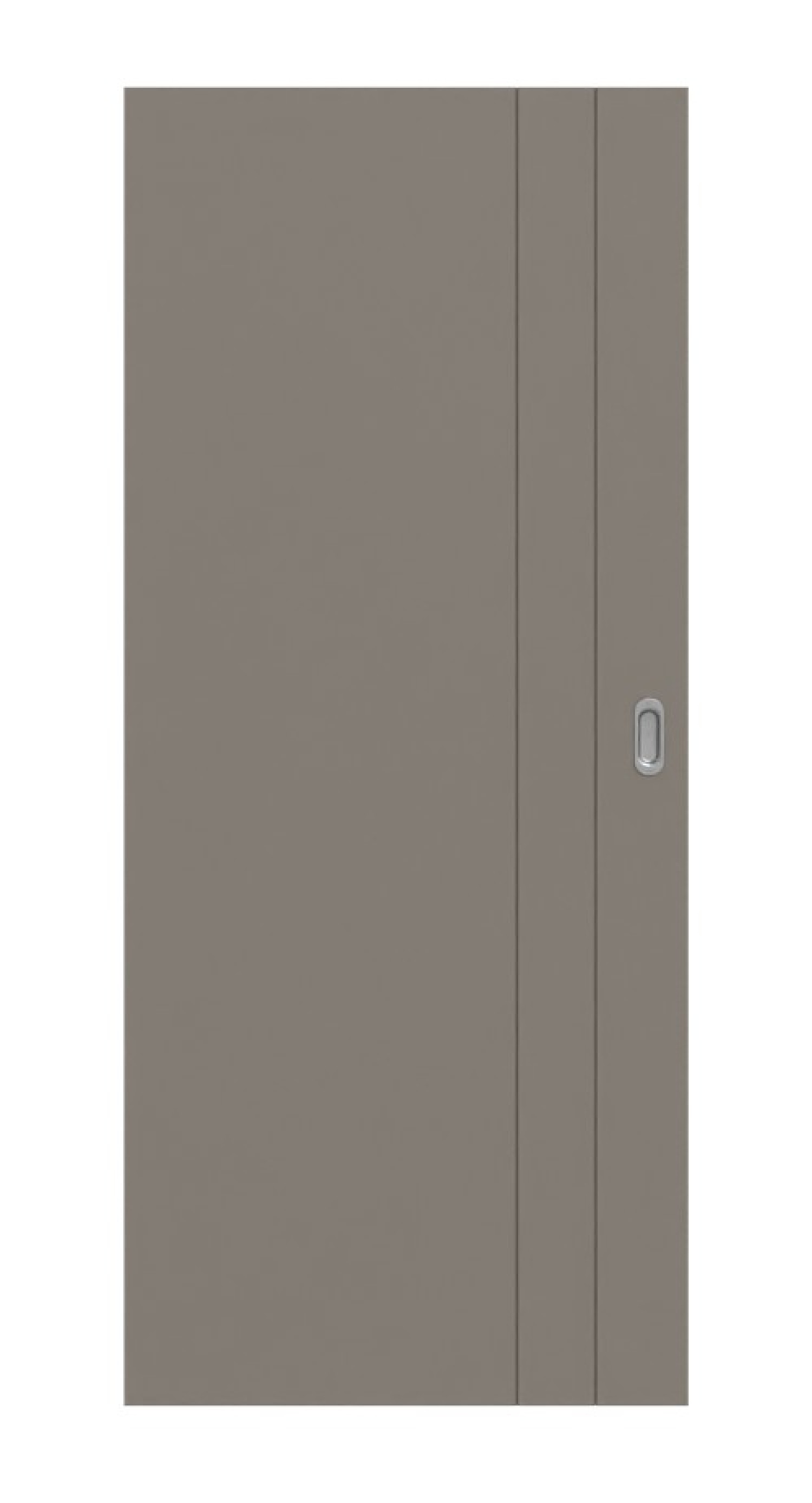 HÖRMANN Schiebetür Groove 44 Taupe RAL 7048 Lack DesignLine