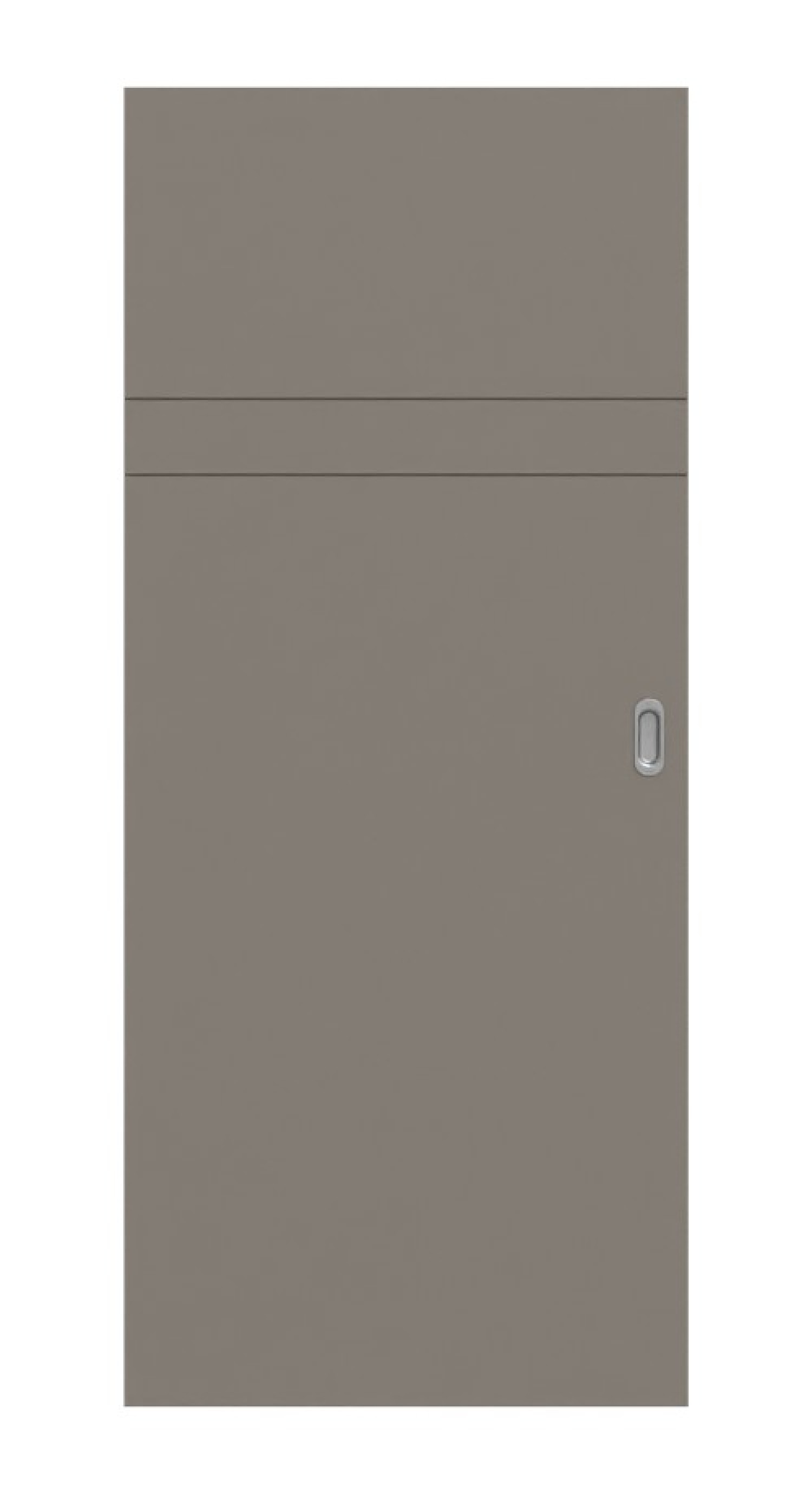 HÖRMANN Schiebetür Groove 78 Taupe RAL 7048 Lack DesignLine