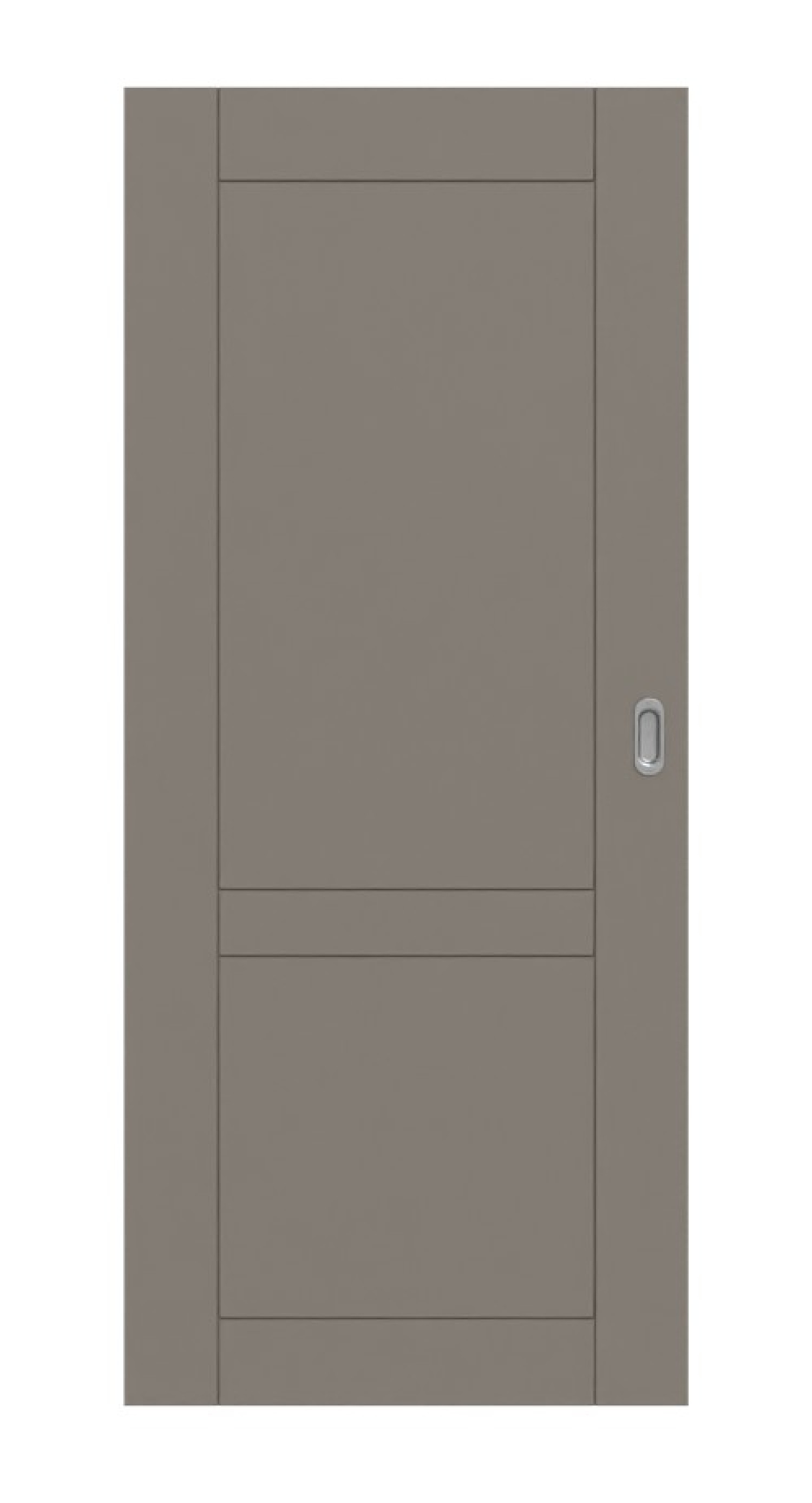 HÖRMANN Schiebetür Groove 92 Taupe RAL 7048 Lack DesignLine