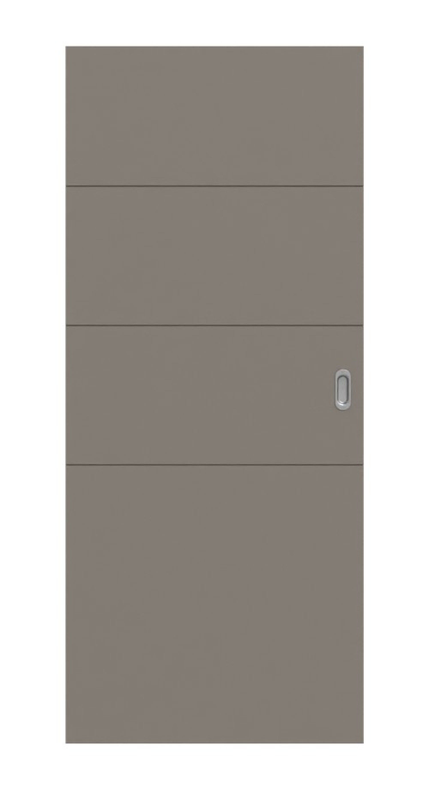 HÖRMANN Schiebetür Groove 93 Taupe RAL 7048 Lack DesignLine