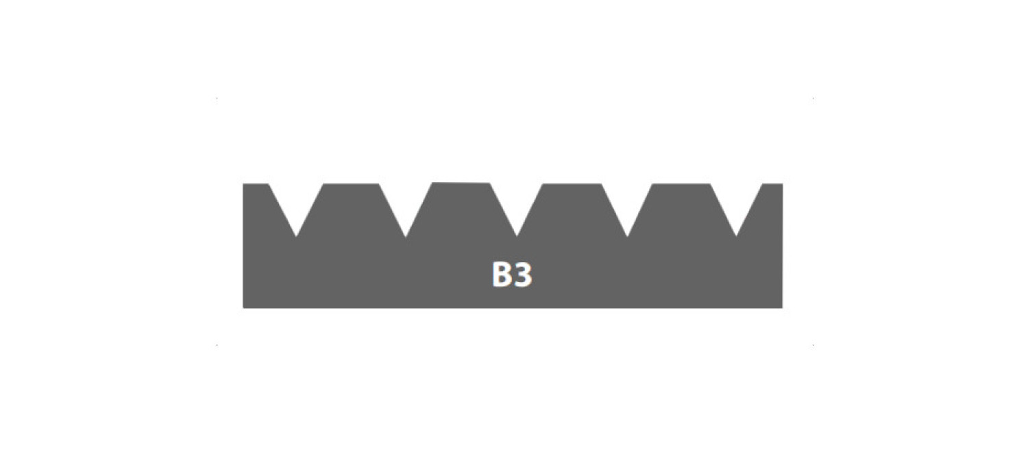Ansicht von Zahnleisten Eurotool Notched Trowel B3 27cm - Forbo Eurocol
