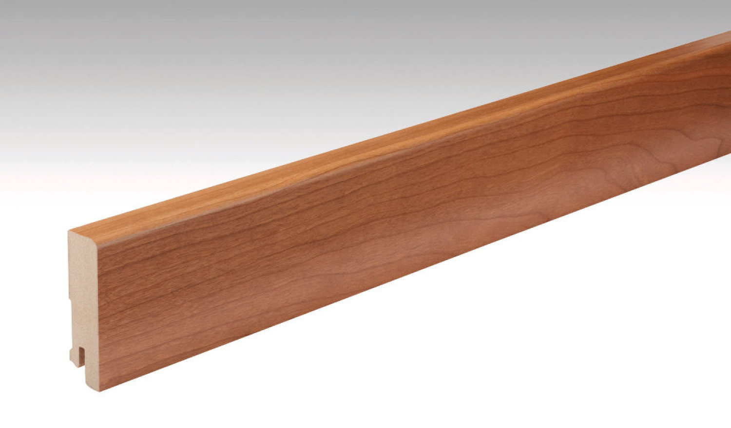 Kirschbaum Amerikanisch Echtholzfurnierte Fußleiste Profil 15 MK (2380 x 16 x 60 mm) - MEISTER