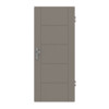 HÖRMANN Wohnungseingangstür Groove 13 Taupe RAL 7048 Lack DesignLine