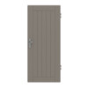 HÖRMANN Wohnungseingangstür Groove 54 Taupe RAL 7048 Lack DesignLine