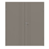 HÖRMANN Doppelflügeltür Groove 85 Taupe RAL 7048 Lack DesignLine mit Zarge