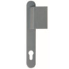 Contour 92 Silber Langschild Schutzbeschlag für Haustüren - Interio