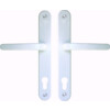 Compact 92 Weiß Langschild Schutzbeschlag für Haustüren - Interio