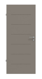 Frontansicht von Groove 11 ProLine Lack Taupe RAL 7048 Innentür - Hörmann