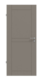 Frontansicht von Groove 88 ProLine Lack Taupe RAL 7048 Innentür - Hörmann