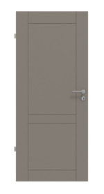 Frontansicht von Groove 92 ProLine Lack Taupe RAL 7048 Innentür - Hörmann