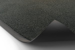 Detailbild mit Ansicht von Ober- und Untermaterial von Fußmatte ColourLine 047 dunkelgrau - Entrada