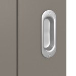 Detailansicht der Oberfläche von Groove 13 ProLine Lack Taupe RAL 7048 Schiebetür - Hörmann