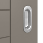 Detailansicht der Oberfläche von Groove 88 ProLine Lack Taupe RAL 7048 Schiebetür - Hörmann