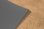 Detailansicht von Ober- und Untermaterial von Fußmatte ColourLine 157 beige - Entrada