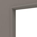 Detailansicht des Lichtausschnitts von Groove 16 LA 10 ProLine Lack Taupe RAL 7048 Innentür - Hörmann