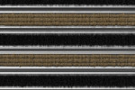 Detailaufnahme von Top-Ansicht von Aluprofilmatte KLASSIK Rips T10PP beige / Brush BL01 schwarz - Entrada