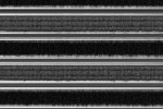 Detailaufnahme von Top-Ansicht von Aluprofilmatte KLASSIK Rips T05PP grau / Brush BL01 schwarz - Entrada