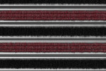 Detailaufnahme von Top-Ansicht von Aluprofilmatte KLASSIK Rips T09PP rot / Brush BL01 schwarz - Entrada