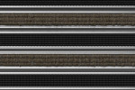 Detailaufnahme von Top-Ansicht von Aluprofilmatte KLASSIK Rips T12PP sand / Safe R01V schwarz - Entrada