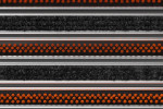 Detailaufnahme von Top-Ansicht von Aluprofilmatte KLASSIK Rips T01PP schwarz / Work B08 orange - Entrada