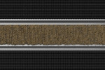 Detailaufnahme von Top-Ansicht von Aluprofilmatte ROYAL Rips T10PP beige / Safe R01V schwarz - Entrada