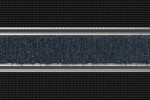 Detailaufnahme von Top-Ansicht von Aluprofilmatte ROYAL Rips T06PP blau/grau / Safe R01V schwarz - Entrada