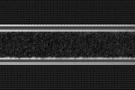 Detailaufnahme von Top-Ansicht von Aluprofilmatte ROYAL Rips T01PP schwarz / Safe R01V schwarz - Entrada