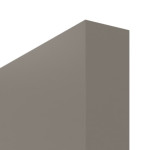 Detailansicht der stumpfen Kante von Groove 14 ProLine Lack Taupe RAL 7048 Schiebetür - Hörmann