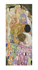 Gustav Klimt Reproduktion Tod und Leben