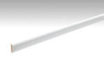 Neutrale, weiße Fußleiste Profil 6 (2380 x 6 x 25 mm) - MEISTER