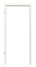 Frontbild von Weiß RAL 9016 ProLine Duradecor Holzzarge für Rauchschutztüren (Rundkante) - Hörmann