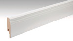 Neutrale, weiße Fußleiste Profil 11 PK (2380 x 18 x 80 mm) (streichfähig) - MEISTER