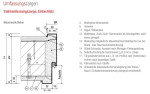 technische Zeichnung von Brandschutz Stahlumfassungszarge T90 - Schörghuber