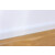 Sockelleiste 16 x 40 x 2400 mm Massivholz weiß lackiert kubisch R3 Clip-Nut