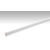 MEISTER Neutrale, weiße Sockelleiste Profil 6 (2380 x 6 x 25 mm)